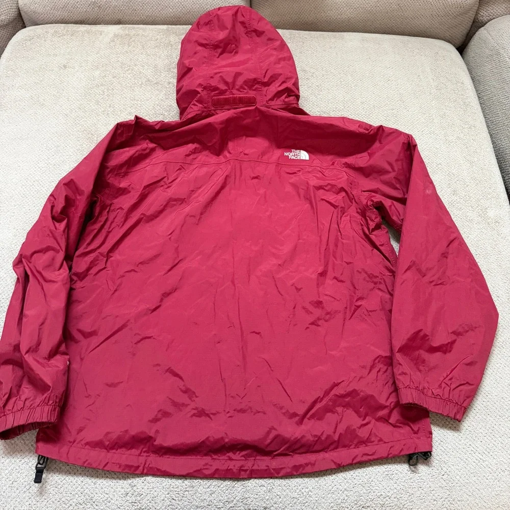 Vintage 2000s The North Face HyVent Rain Jacket Mens Large Maroon Red Hooded